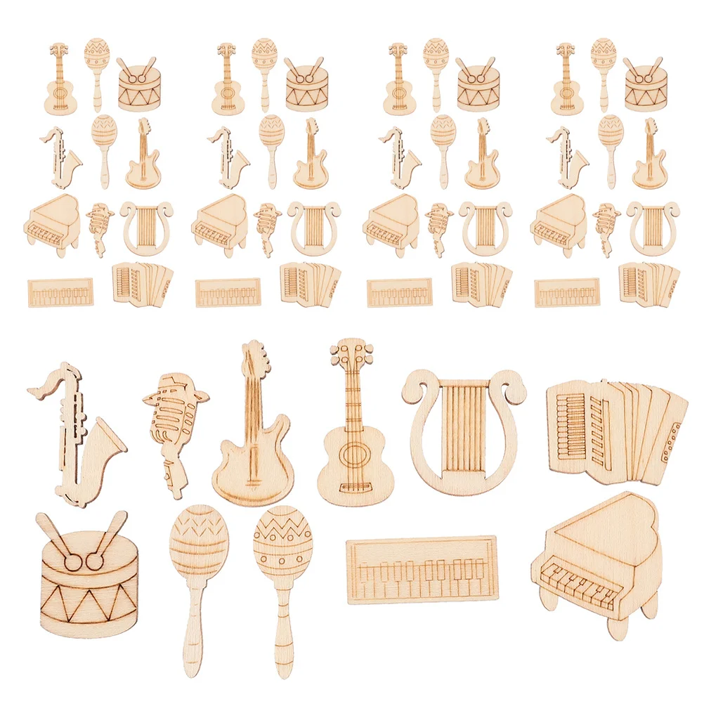 200Pcs Unpainted Wooden Instrument Cutouts Versatile for DIY Projects and Family Creative Activities Unfinished Wood Cutouts
200Pcs Unpainted Wooden Instrument Cutouts Versatile for DIY Projects and Family Creative Activities Unfinished Wood Cutouts