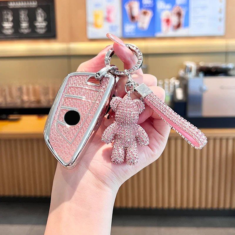 Pink Diamond for BMW X1 X3 X4 X5 F15 X6 F16 G30 7 Series G11 F48 F39 520 525 F30 118i 218i 320i Remote Car Key Case Cover Fob
Pink Diamond for BMW X1 X3 X4 X5 F15 X6 F16 G30 7 Series G11 F48 F39 520 525 F30 118i 218i 320i Remote Car Key Case Cover Fob