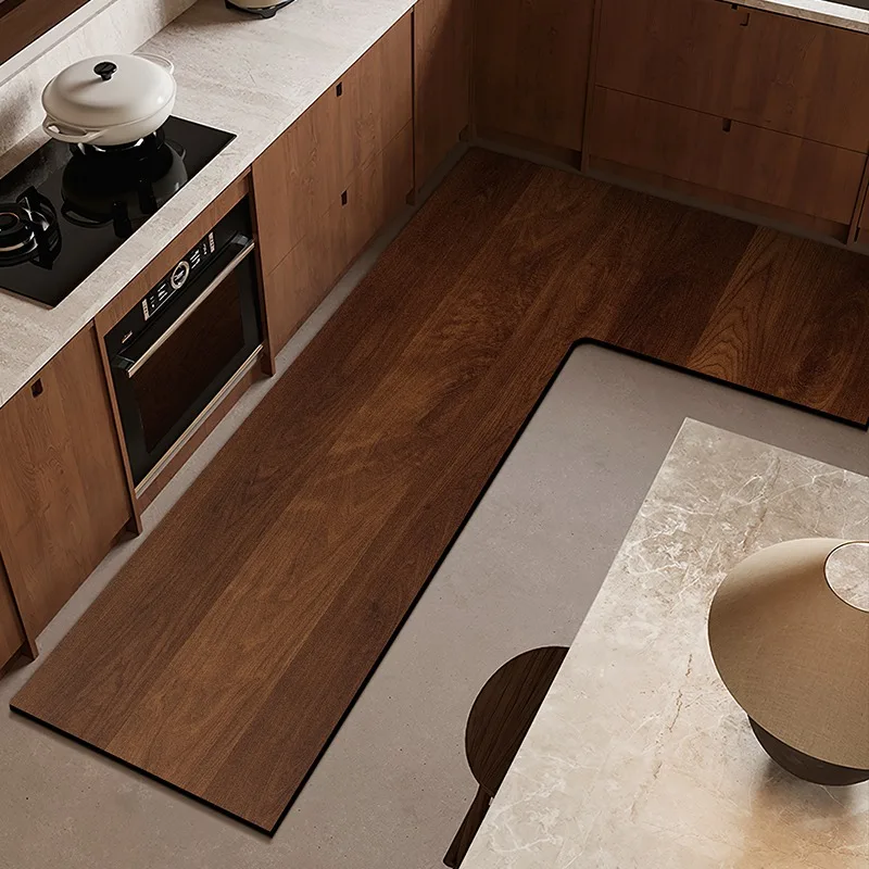 Floor Mat for Kitchen Non-slip Waterproof Oil-proof Carpet Simulation Wood Grain Leather Rug L-shaped Home Decoration Mats
Floor Mat for Kitchen Non-slip Waterproof Oil-proof Carpet Simulation Wood Grain Leather Rug L-shaped Home Decoration Mats