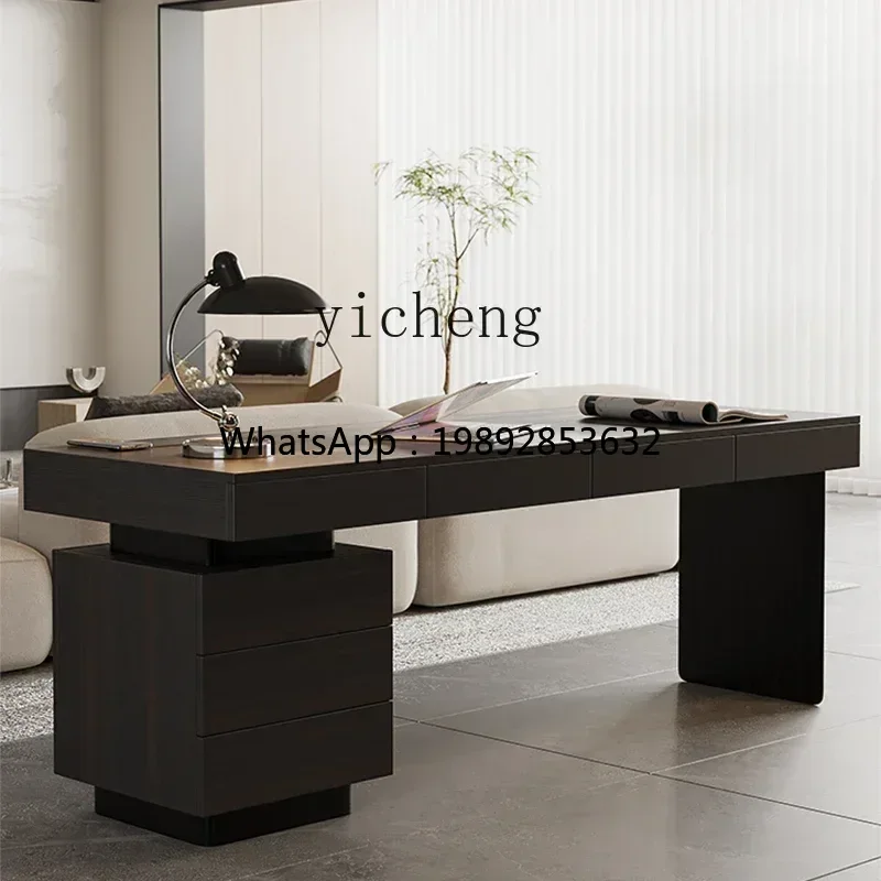 Z1 desk light luxury high sense modern minimalist solid wood home double with drawers computer office boss table
Z1 desk light luxury high sense modern minimalist solid wood home double with drawers computer office boss table