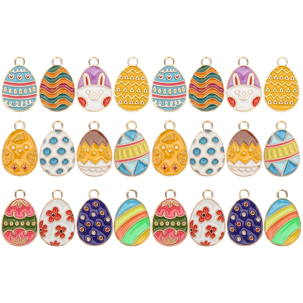 48 Pcs Eggs Easter Ornament Accessories Child Charm Necklace Earring Charms for Jewelry Making Alloy Bracelet
48 Pcs Eggs Easter Ornament Accessories Child Charm Necklace Earring Charms for Jewelry Making Alloy Bracelet