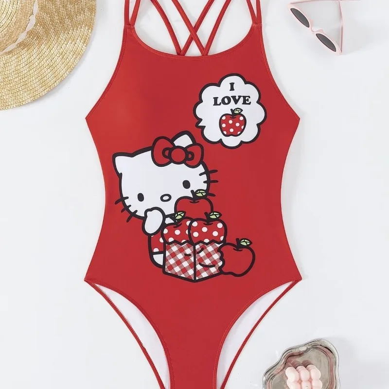 New Kawaii anime Hello Kitty peripheral Sanrio new creative sexy and cute style belly-covering suspender swimsuit holiday gift
New Kawaii anime Hello Kitty peripheral Sanrio new creative sexy and cute style belly-covering suspender swimsuit holiday gift