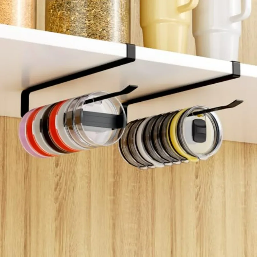 2 PCS Tumbler Lid Organizers, Ample Lid Capacity Up to 30 Lids, No Adhesive No Drill Yeti Lid Organizer Holder Inside Cabinet,
2 PCS Tumbler Lid Organizers, Ample Lid Capacity Up to 30 Lids, No Adhesive No Drill Yeti Lid Organizer Holder Inside Cabinet,