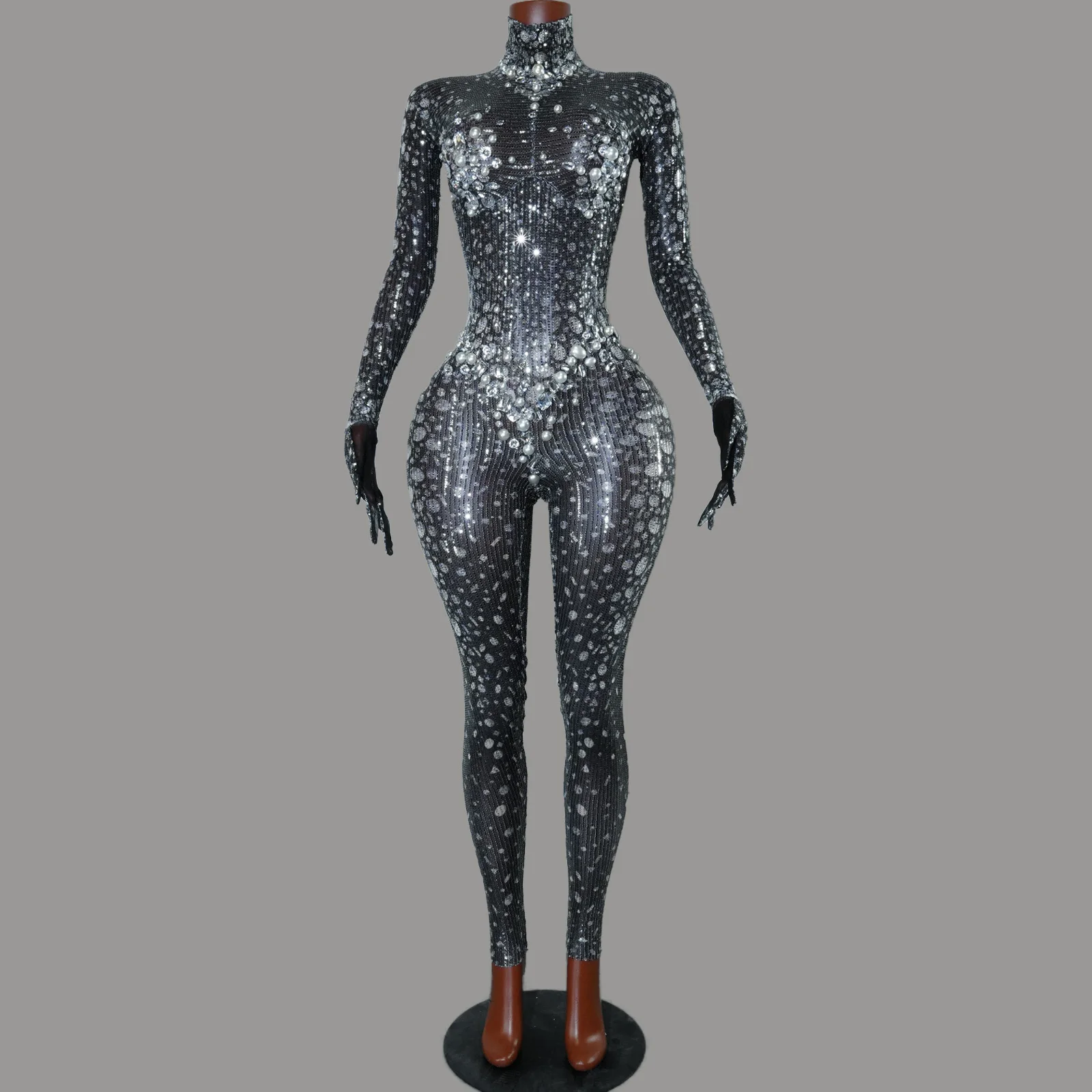 Full Rhinestones Black Jumpsuit Sparkle Sequins Women Sexy Ds Club Party Birthday Leotard Drag Queen Pole Dance Festival Outfits
Full Rhinestones Black Jumpsuit Sparkle Sequins Women Sexy Ds Club Party Birthday Leotard Drag Queen Pole Dance Festival Outfits