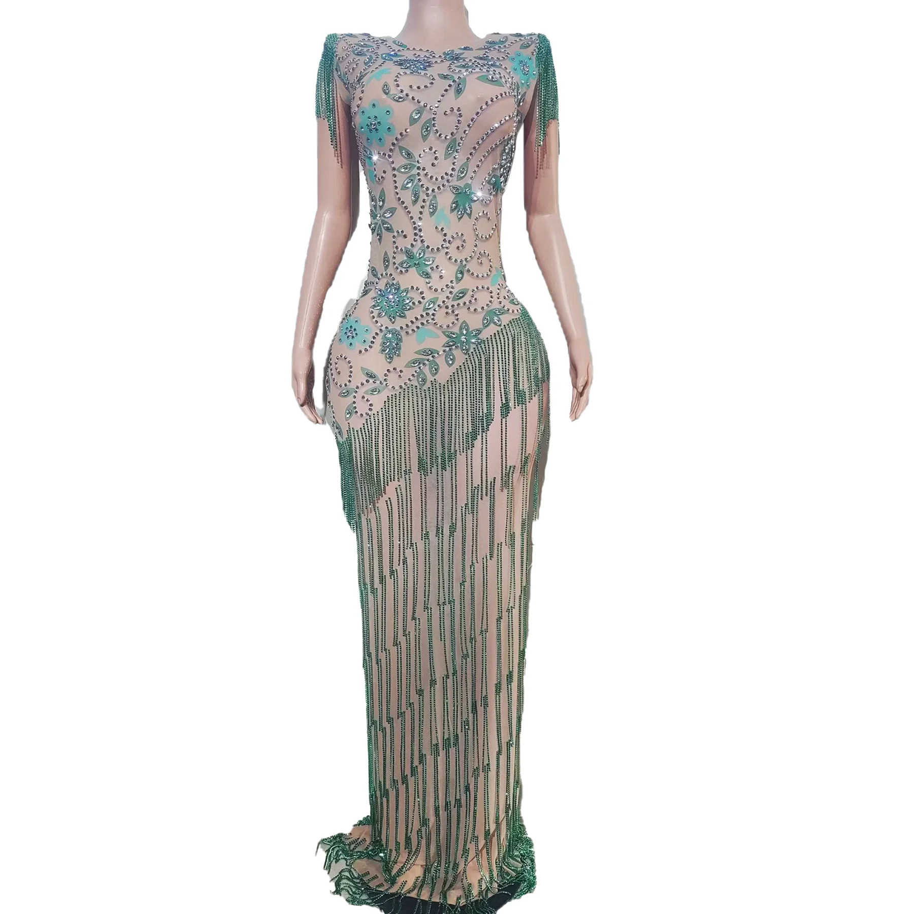 Элегантное женское платье Lvzao: роскошное, сексуальное, с прозрачными вставками, зелеными стразами и бахромой. Идеально для дня рождения, коктейля, свадьбы или выпускного вечера.
Элегантное женское платье Lvzao: роскошное, сексуальное, с прозрачными вставками, зелеными стразами и бахромой. Идеально для дня рождения, коктейля, свадьбы или выпускного вечера.