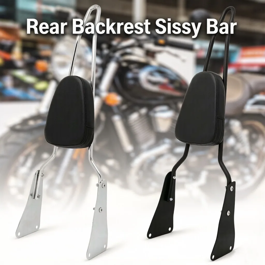 Motorcycle Rear Backrest Sissy Bar For Kawasaki Vulcan VN1500 Classic 1986-2013 Black/Chrome Aluminum
Motorcycle Rear Backrest Sissy Bar For Kawasaki Vulcan VN1500 Classic 1986-2013 Black/Chrome Aluminum