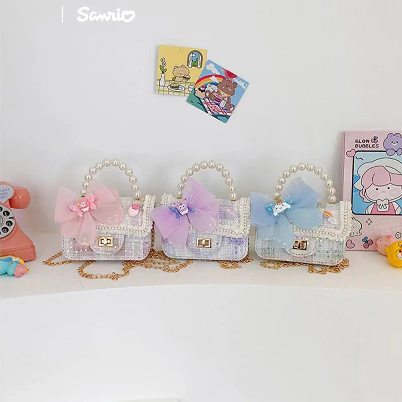 Sanrio Hello Kitty Cinnamoroll Children's Crossbody Bag Cute Cartoon Anime Kuromi Little Girl Fashion Little Fragrant Bag Gift
Sanrio Hello Kitty Cinnamoroll Children's Crossbody Bag Cute Cartoon Anime Kuromi Little Girl Fashion Little Fragrant Bag Gift