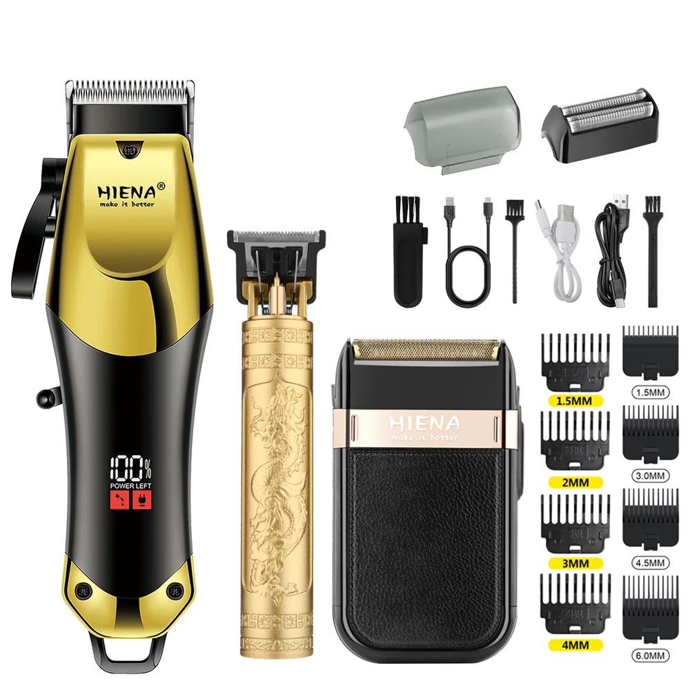 hiena Clipper Electric Hair Trimmer for men Electric shaver professional Men's Hair cutting machine Wireless barber trimmer
hiena Clipper Electric Hair Trimmer for men Electric shaver professional Men's Hair cutting machine Wireless barber trimmer