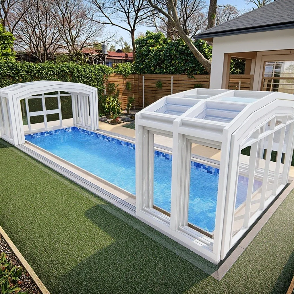 Customizable Automatic Solar Electric Swimming Pool Safety Cover Retractable Dome Hard Roof for Villas Hotels Apartmentspromote
Customizable Automatic Solar Electric Swimming Pool Safety Cover Retractable Dome Hard Roof for Villas Hotels Apartmentspromote