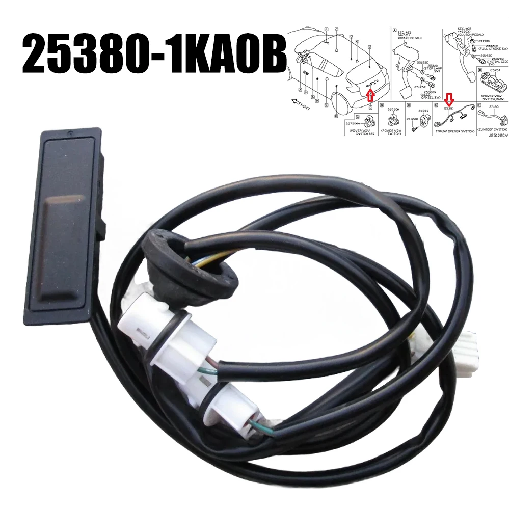 Переключатель спуска задней крышки багажника для Nissan Juke 2011-15 25380-1KA0B, запчасти для крышек багажника, автомобильные аксессуары
Переключатель спуска задней крышки багажника для Nissan Juke 2011-15 25380-1KA0B, запчасти для крышек багажника, автомобильные аксессуары