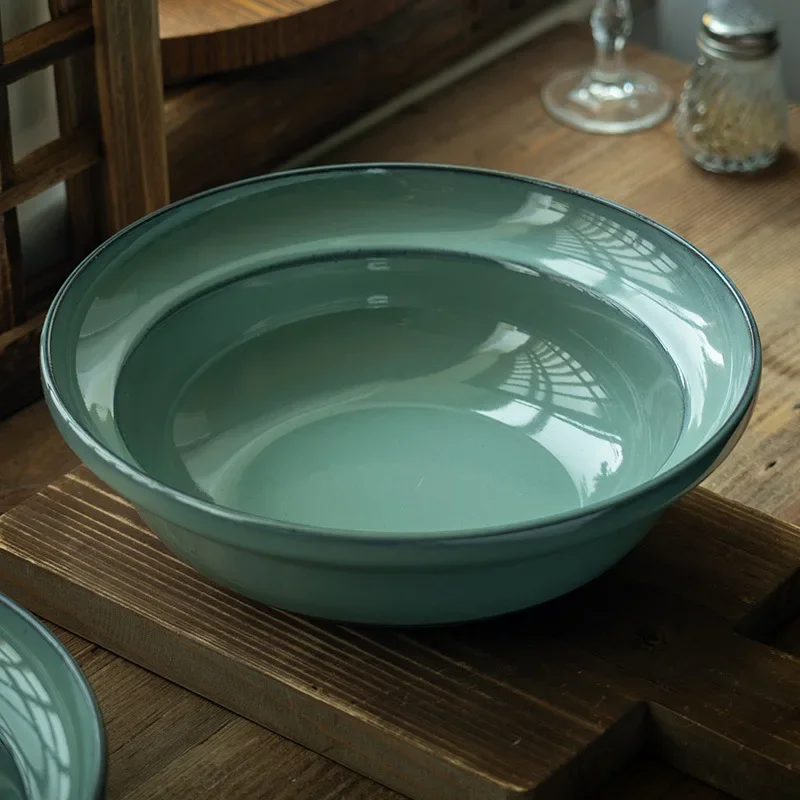 Retro Ceramic Straw Hat Bowl Open Large Bowl Restaurant Large Capacity Soup Bowl Household Tableware Large Vegetable
Retro Ceramic Straw Hat Bowl Open Large Bowl Restaurant Large Capacity Soup Bowl Household Tableware Large Vegetable