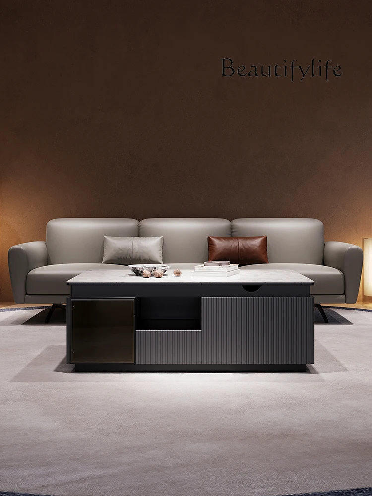 Light Luxury Stone Plate Coffee Table Modern Minimalist Living Room Home Designer Model Storage Tea Table
Light Luxury Stone Plate Coffee Table Modern Minimalist Living Room Home Designer Model Storage Tea Table