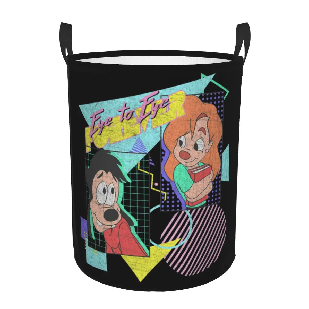 Custom A Goofy Movie Max & Roxanne Eye To Eye Forever Laundry Basket Collapsible Clothes Toy Hamper Storage Bin for Kids Nursery
Custom A Goofy Movie Max & Roxanne Eye To Eye Forever Laundry Basket Collapsible Clothes Toy Hamper Storage Bin for Kids Nursery