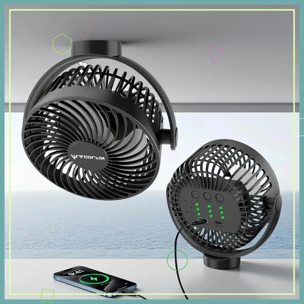 Magnetic Cruise Fan, 12000mAh Battery Operated with 5 Speeds, LED Lantern, Timer for Cabin Walls & Ceilings
Magnetic Cruise Fan, 12000mAh Battery Operated with 5 Speeds, LED Lantern, Timer for Cabin Walls & Ceilings