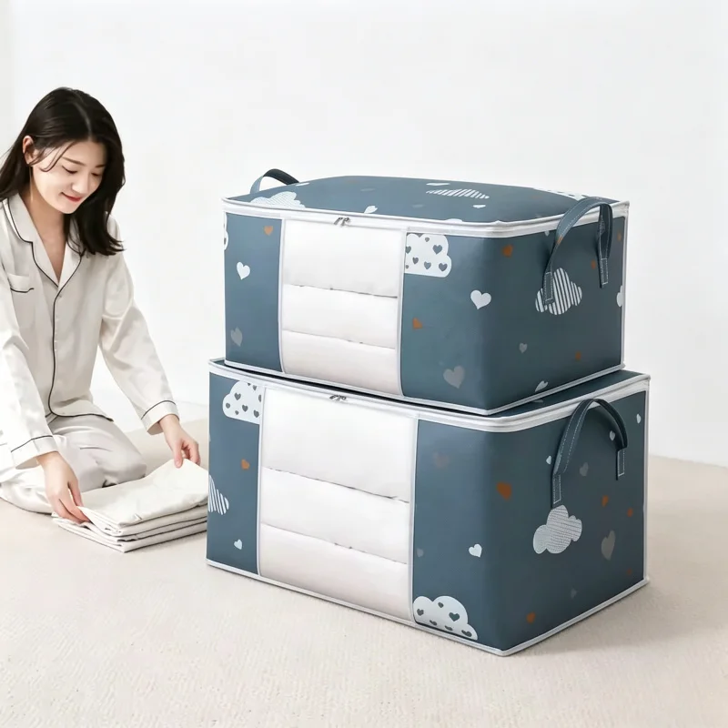 Large Capacity Foldable Clothes Storage Organizer Bag with Reinforced Handle & Sturdy Zipper for Blankets and Bedding
Large Capacity Foldable Clothes Storage Organizer Bag with Reinforced Handle & Sturdy Zipper for Blankets and Bedding