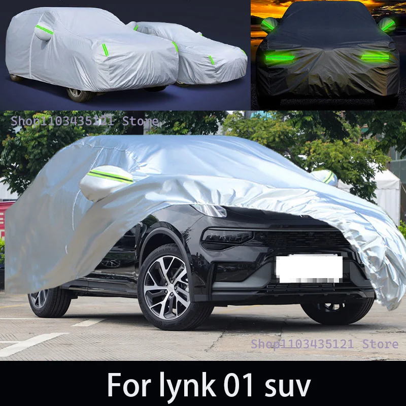 For lynk 01 suv Outdoor Protection Full Car Covers Snow Cover Sunshade Waterproof Dustproof Exterior Car accessories
For lynk 01 suv Outdoor Protection Full Car Covers Snow Cover Sunshade Waterproof Dustproof Exterior Car accessories