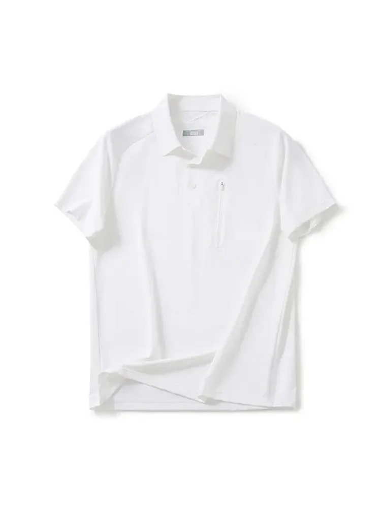 Новинка лета: Американская высококачественная деловая спортивная повседневная футболка с коротким рукавом, однотонная, из ледяного шелка, с воротником, белая, свободного кроя
Новинка лета: Американская высококачественная деловая спортивная повседневная футболка с коротким рукавом, однотонная, из ледяного шелка, с воротником, белая, свободного кроя