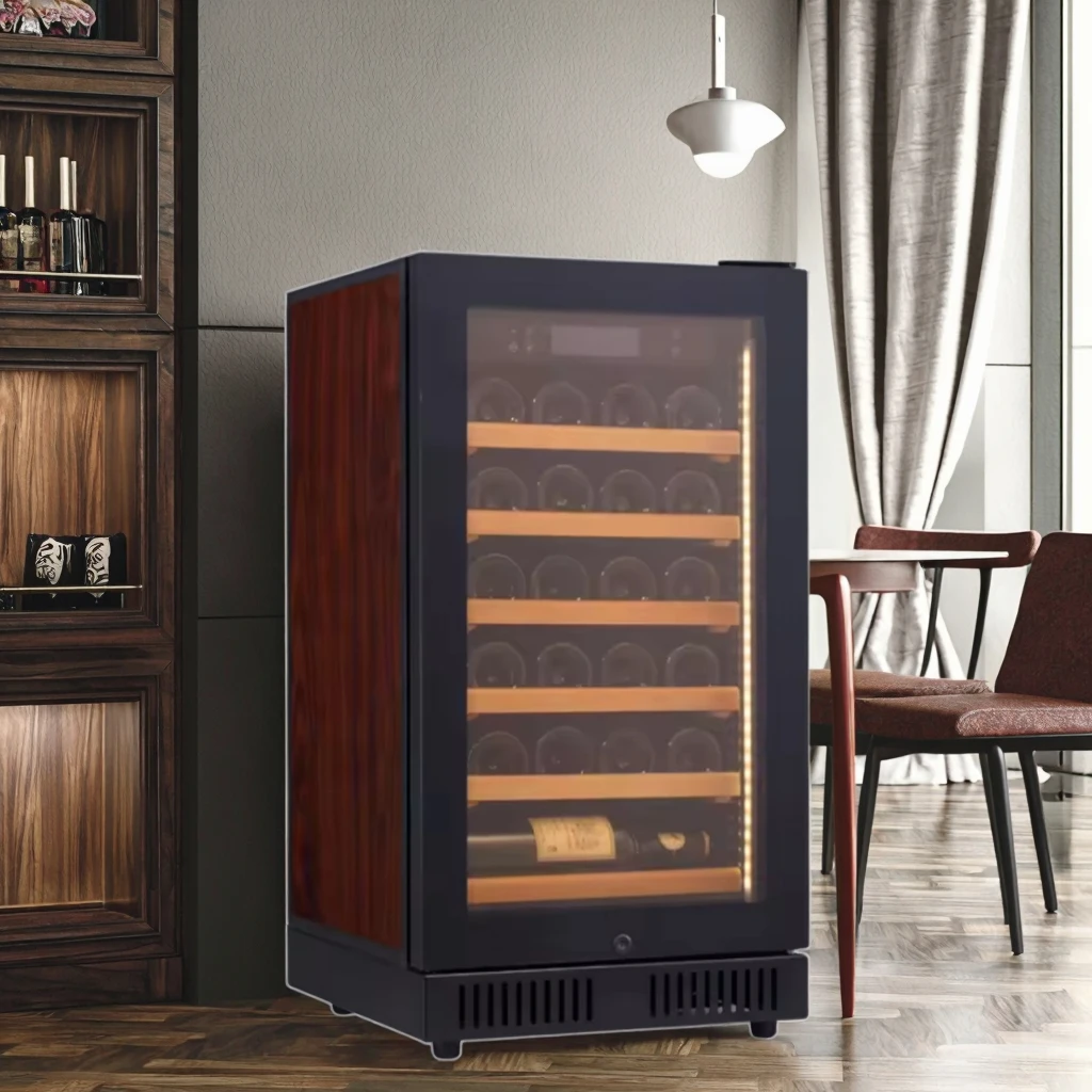 Роскошный однотемпературный холодильник для вина на заказ, шкаф-холодильник для бутылки с погребами для вина, напитков
Роскошный однотемпературный холодильник для вина на заказ, шкаф-холодильник для бутылки с погребами для вина, напитков