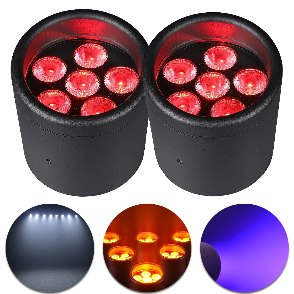 90W Waterproof Battery LED Light 6x15W RGBWAUV 16.7M Colors IP65 OLED Screen DMX512 Wireless Control Self-Propelled for Events
90W Waterproof Battery LED Light 6x15W RGBWAUV 16.7M Colors IP65 OLED Screen DMX512 Wireless Control Self-Propelled for Events