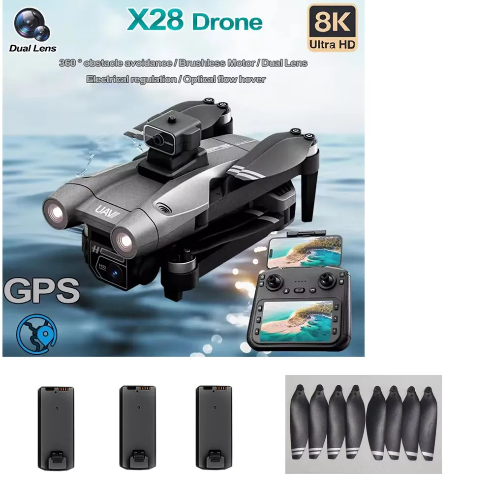 Original JJRC X28 Pro GPS Drone Battery Accessories 3.7v 2000mAh / Propeller Blade / Use For JJRC X28 Pro GPS Drone Parts
Original JJRC X28 Pro GPS Drone Battery Accessories 3.7v 2000mAh / Propeller Blade / Use For JJRC X28 Pro GPS Drone Parts