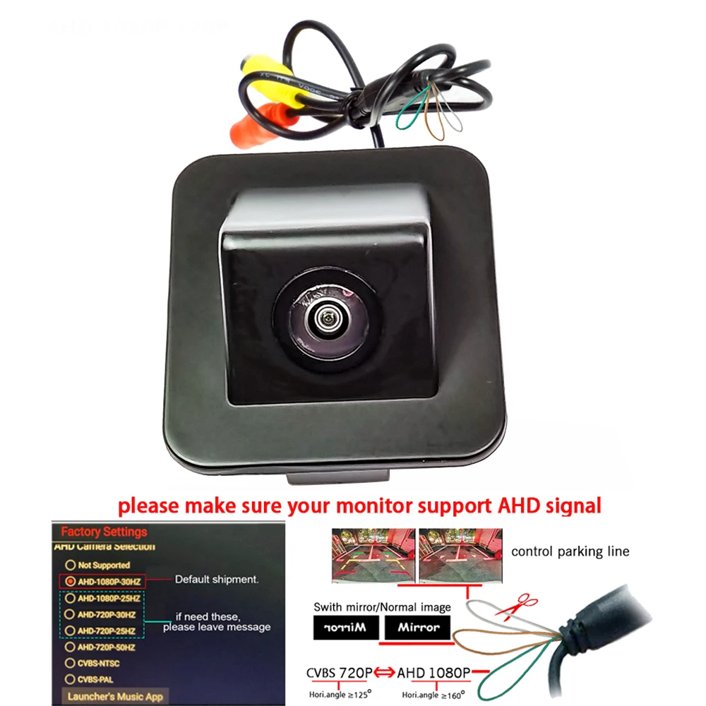 Камера заднего вида AHD 1080P для Hyundai i30 2014, Elantra Avante 2011-2015, Kia Cerato 2013-2017, камера CVBS 720P
Камера заднего вида AHD 1080P для Hyundai i30 2014, Elantra Avante 2011-2015, Kia Cerato 2013-2017, камера CVBS 720P