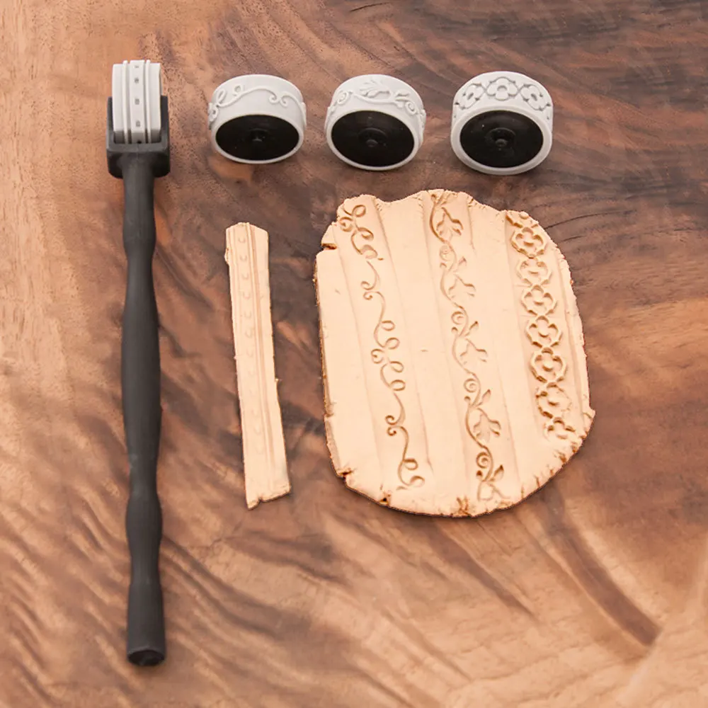 KEOKER Polymer Clay Texture Roller - Great for Making Earrings, Like Texture Sheets, Works with Clay Cutters (Floral)
KEOKER Polymer Clay Texture Roller - Great for Making Earrings, Like Texture Sheets, Works with Clay Cutters (Floral)