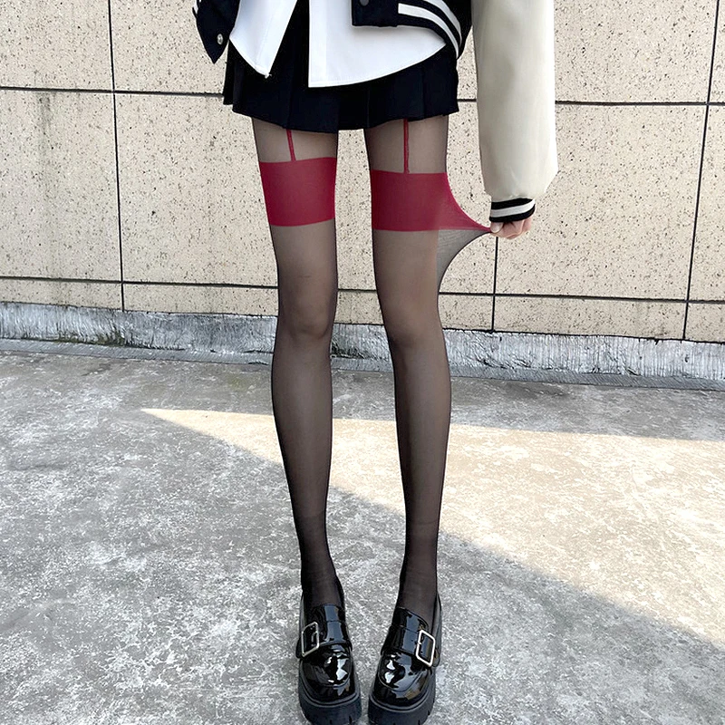 2024 New Pantyhose False Suspender Stockings Red Edge SEXY Open Crotch Women's Tights Ultra-thin Women's Tights Pantyhose
2024 New Pantyhose False Suspender Stockings Red Edge SEXY Open Crotch Women's Tights Ultra-thin Women's Tights Pantyhose