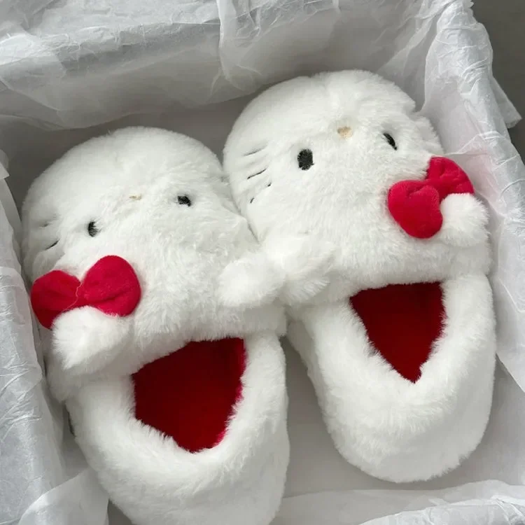 Kawaii Cute Sanrio Hellokitty Slippers Cotton Slippers Plush Slippers Non-Slip Home Shoes Ins Girl Christmas Gift for Girlfriend
Kawaii Cute Sanrio Hellokitty Slippers Cotton Slippers Plush Slippers Non-Slip Home Shoes Ins Girl Christmas Gift for Girlfriend
