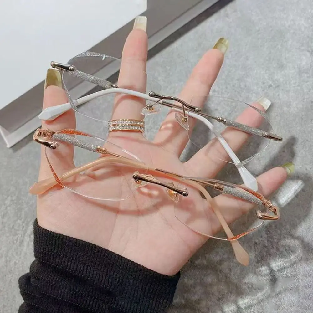 Anti-Blue Light Reading Glasses Transparent Frame Street Photos Decoration Frameless Eyeglasses Fine Sparkling
Anti-Blue Light Reading Glasses Transparent Frame Street Photos Decoration Frameless Eyeglasses Fine Sparkling