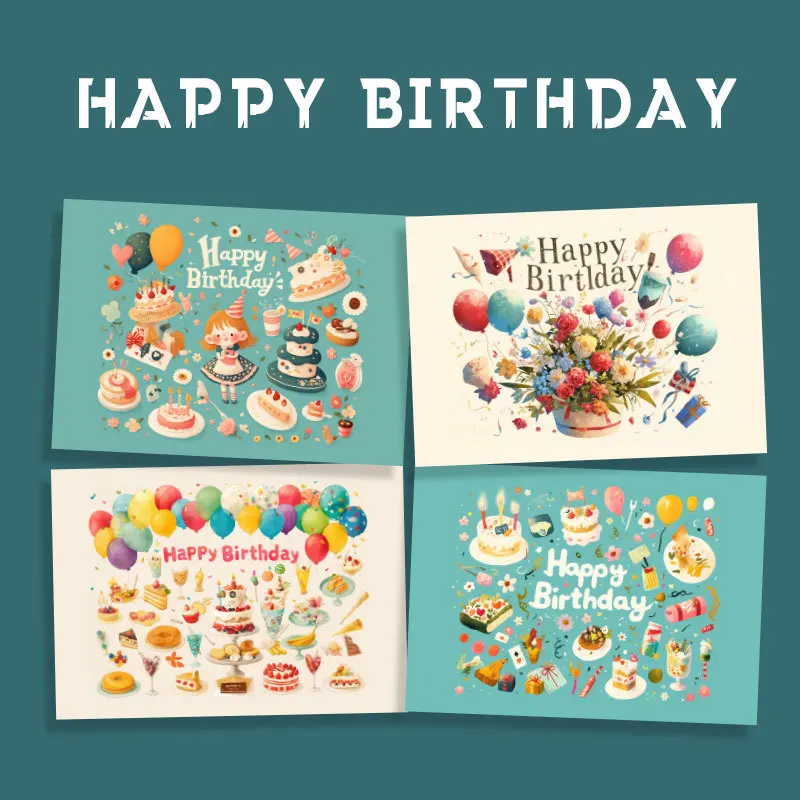 50PCS Happy Birthday Greeting Card Handwritten Blessings Message Card Gift Baking Cake Decoration Cute Cartoon Small Card
50PCS Happy Birthday Greeting Card Handwritten Blessings Message Card Gift Baking Cake Decoration Cute Cartoon Small Card