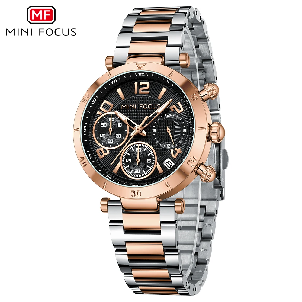 MINI FOCUS Fashion Rose Gold Ladies Watches Top Brand Luxury Multifunction Elegant Quartz Women Watch Stainless Steel Strap 0489
MINI FOCUS Fashion Rose Gold Ladies Watches Top Brand Luxury Multifunction Elegant Quartz Women Watch Stainless Steel Strap 0489