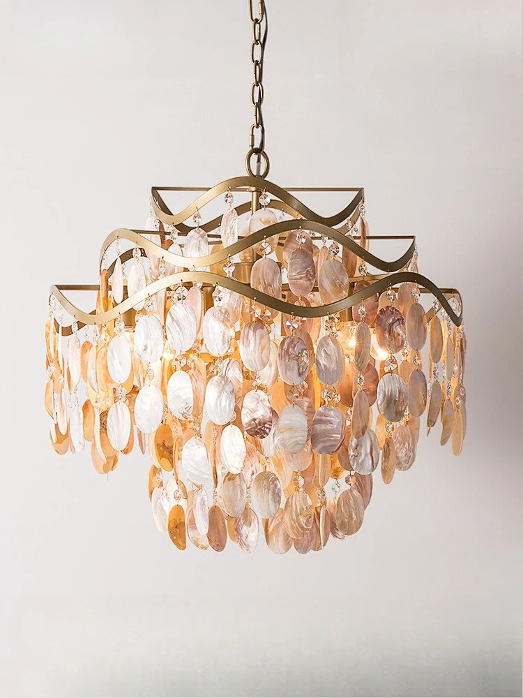 American country chandelier dining room light creative shell simple art bedroom crystal lamp living room chandelier
American country chandelier dining room light creative shell simple art bedroom crystal lamp living room chandelier