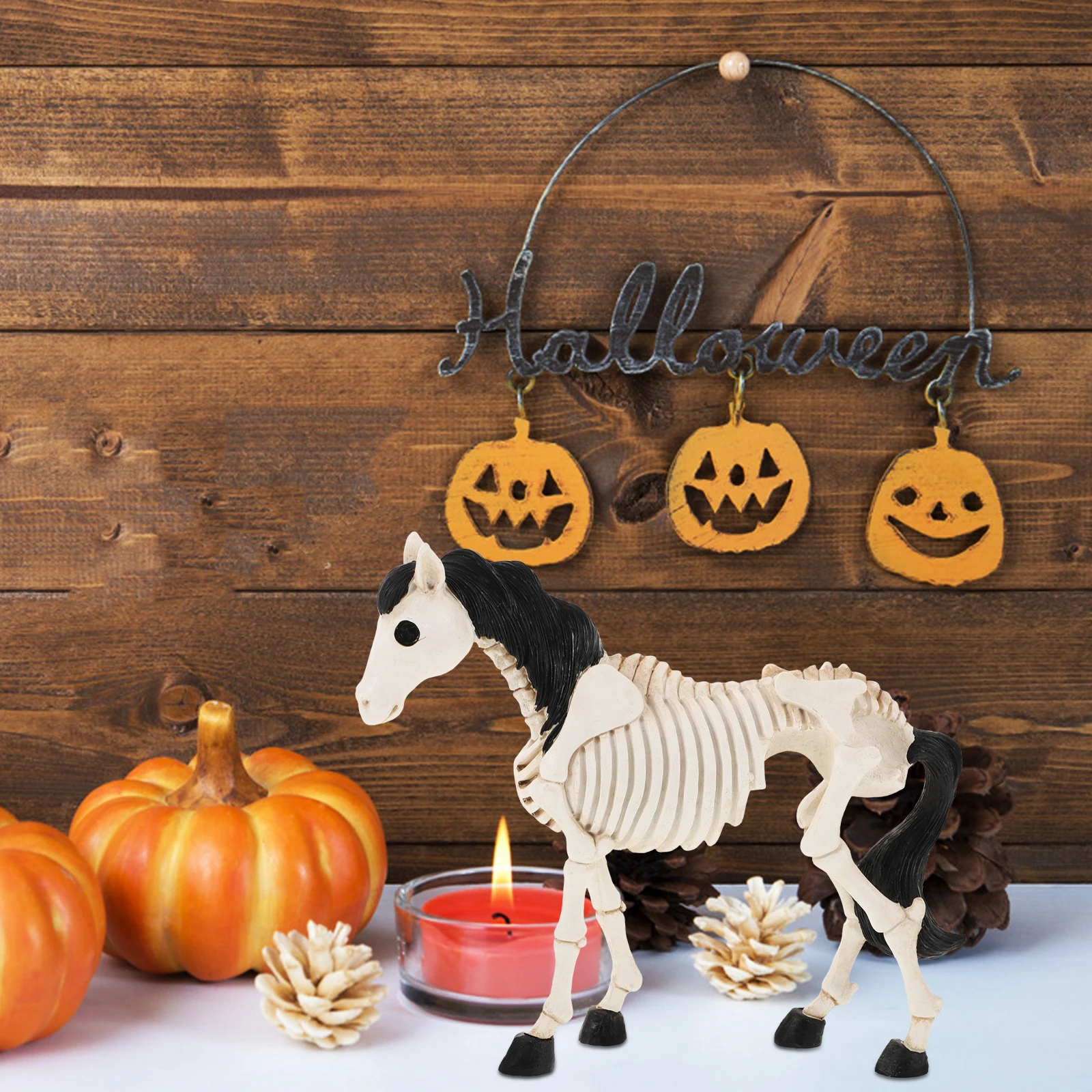 Statue Outdoor Decor Horse Sculpture Halloween Yard Skeletons Halloween Decorations Horror Horse Figures
Statue Outdoor Decor Horse Sculpture Halloween Yard Skeletons Halloween Decorations Horror Horse Figures