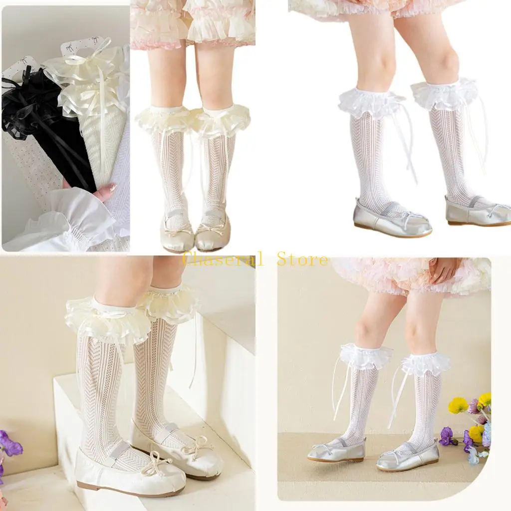 E7CE Girls Fashion Knee Length Socks Lace Embellishment Elastic Opening Breathable 
E7CE Girls Fashion Knee Length Socks Lace Embellishment Elastic Opening Breathable