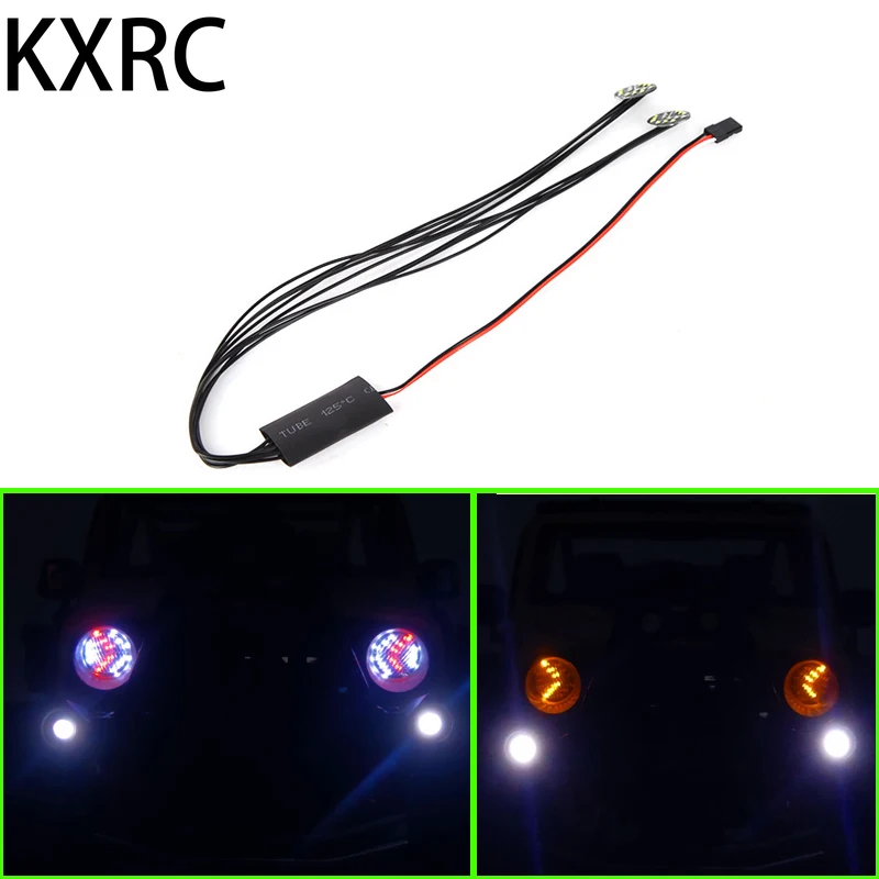 KXRC LED Multi-function Headlight Turn Signal Flashing Lights for 1/10 RC Crawler Car AXIAL SCX10 III Series Upgrade Parts
KXRC LED Multi-function Headlight Turn Signal Flashing Lights for 1/10 RC Crawler Car AXIAL SCX10 III Series Upgrade Parts