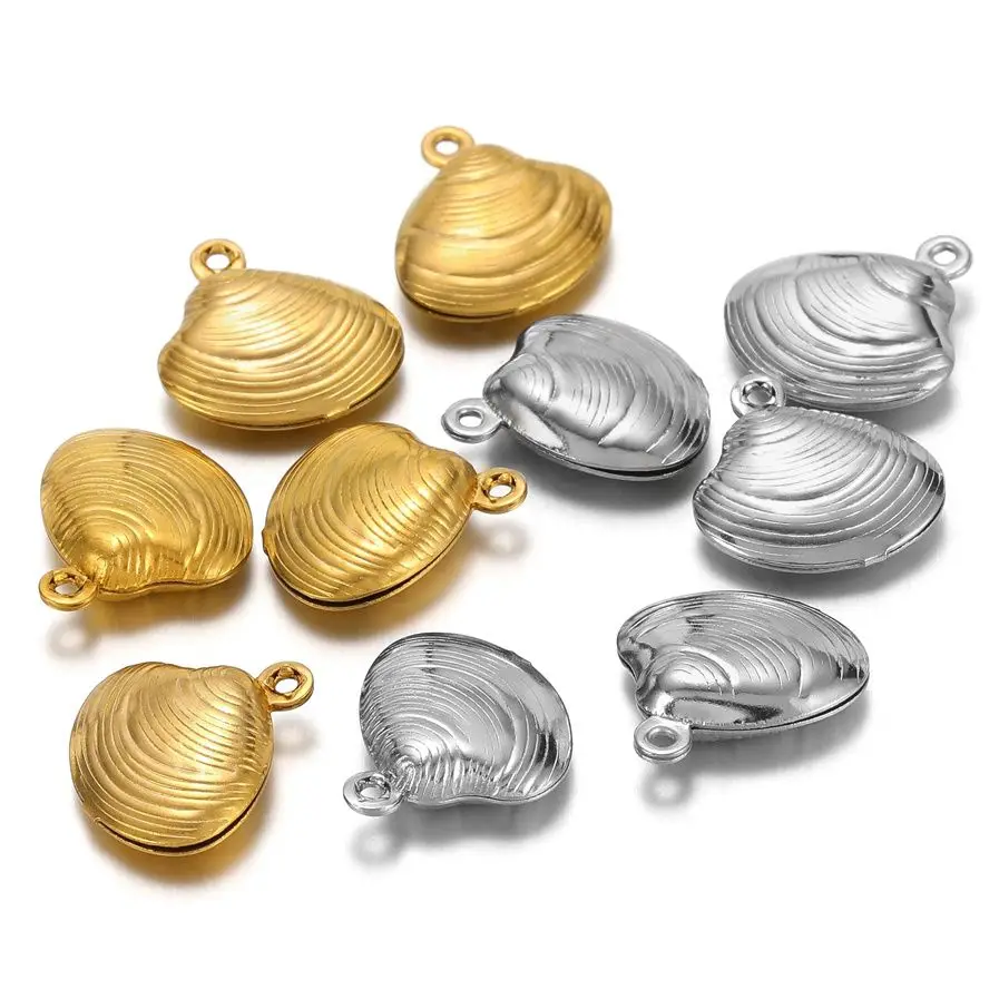 20Pcs/lot Stainless Steel Shell Charms Gold Color Pendants Jewelry Diy Material Accessories Earring Bracelets Floating
20Pcs/lot Stainless Steel Shell Charms Gold Color Pendants Jewelry Diy Material Accessories Earring Bracelets Floating