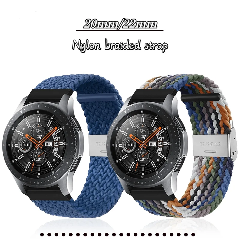 22mm 20mm Nylon braided strap For Samsung Galaxy watch 3 Gear S3 Amazfit GTR Comfortable and breathable strap For Huawei watch
22mm 20mm Nylon braided strap For Samsung Galaxy watch 3 Gear S3 Amazfit GTR Comfortable and breathable strap For Huawei watch