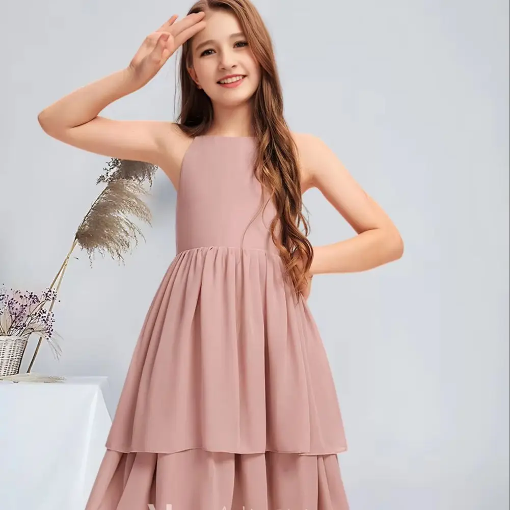 QZA A-line Scoop Knee-Length Chiffon Junior Bridesmaid Dress With Cascading Ruffles Dusty Rose Flower Girl Dress Wedding Teens
QZA A-line Scoop Knee-Length Chiffon Junior Bridesmaid Dress With Cascading Ruffles Dusty Rose Flower Girl Dress Wedding Teens