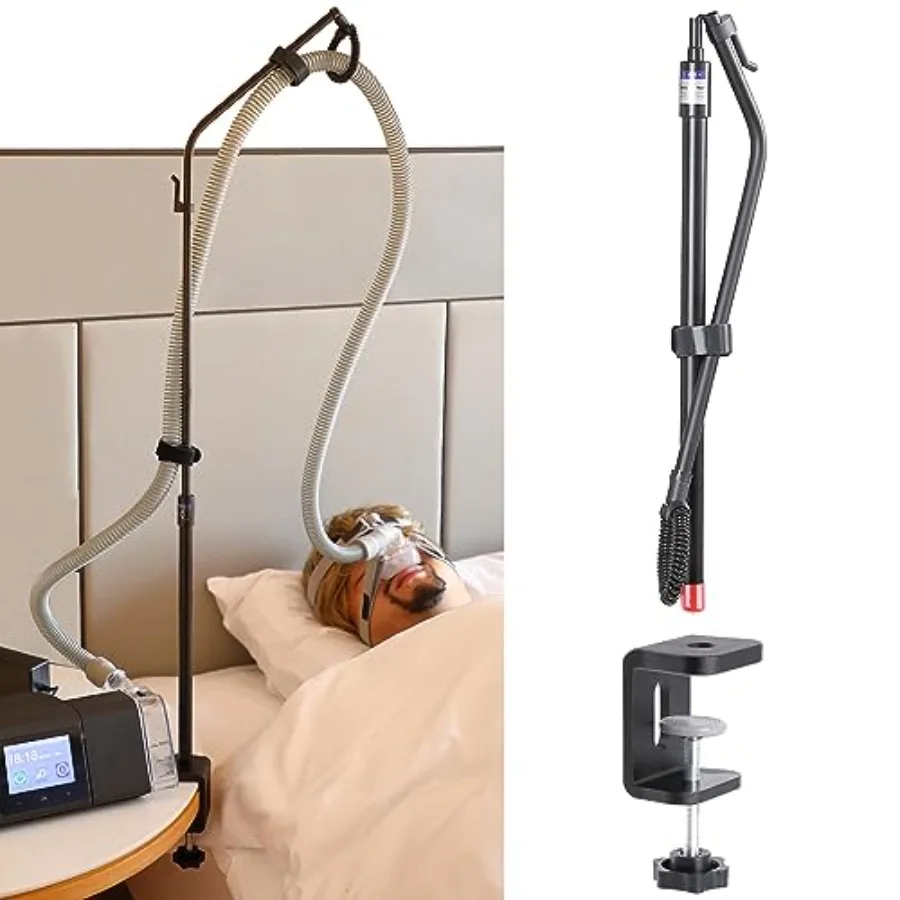 CPAP Hose HolderAvoid Tangling and Prevent Blockage Adjustable Height Rotatable Holder CPAP Accessories Supplies for Bedside Sl
CPAP Hose HolderAvoid Tangling and Prevent Blockage Adjustable Height Rotatable Holder CPAP Accessories Supplies for Bedside Sl
