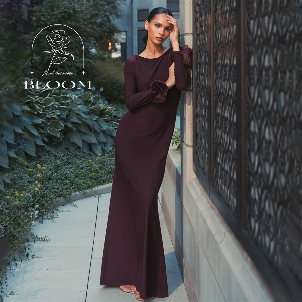 Bloom Customized O-Neck Everning Party Gown Floor Length Long Sleeve Flower Simple Design Mermaid High Quality Newest Elegant
Bloom Customized O-Neck Everning Party Gown Floor Length Long Sleeve Flower Simple Design Mermaid High Quality Newest Elegant