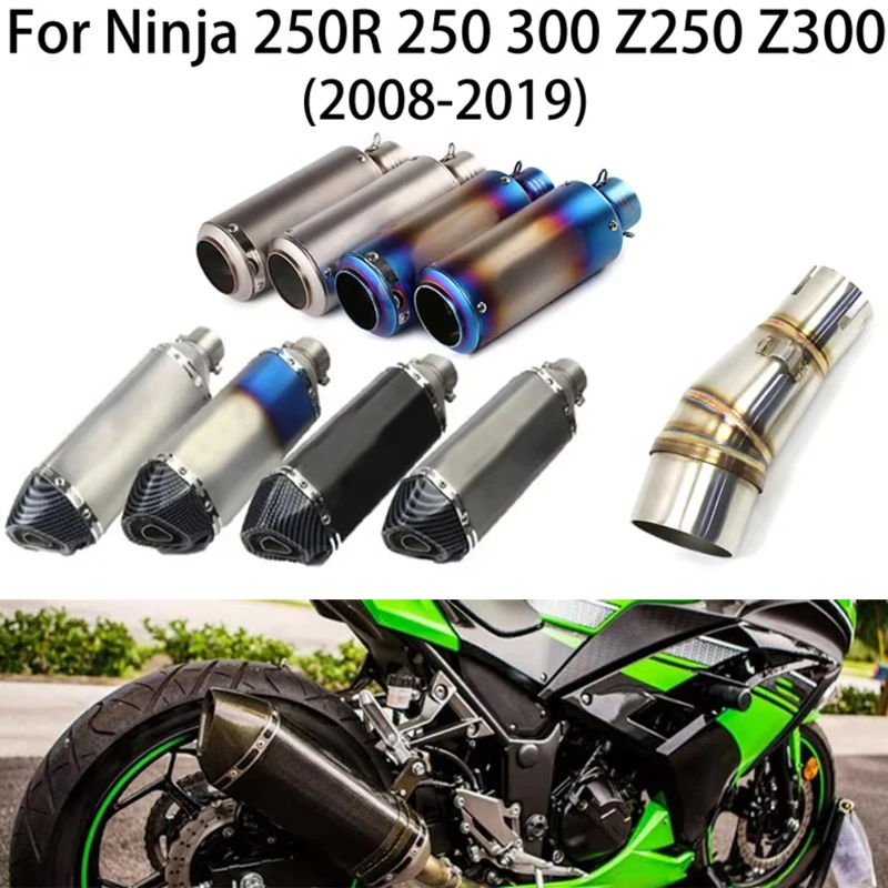 For 2008-2019 Kawasaki Ninja 250R/250/300/Z250/Z300 Motorcycle Exhaust Tailpipe Middle Link Connect Pipe Muffler Tube Slip On
For 2008-2019 Kawasaki Ninja 250R/250/300/Z250/Z300 Motorcycle Exhaust Tailpipe Middle Link Connect Pipe Muffler Tube Slip On