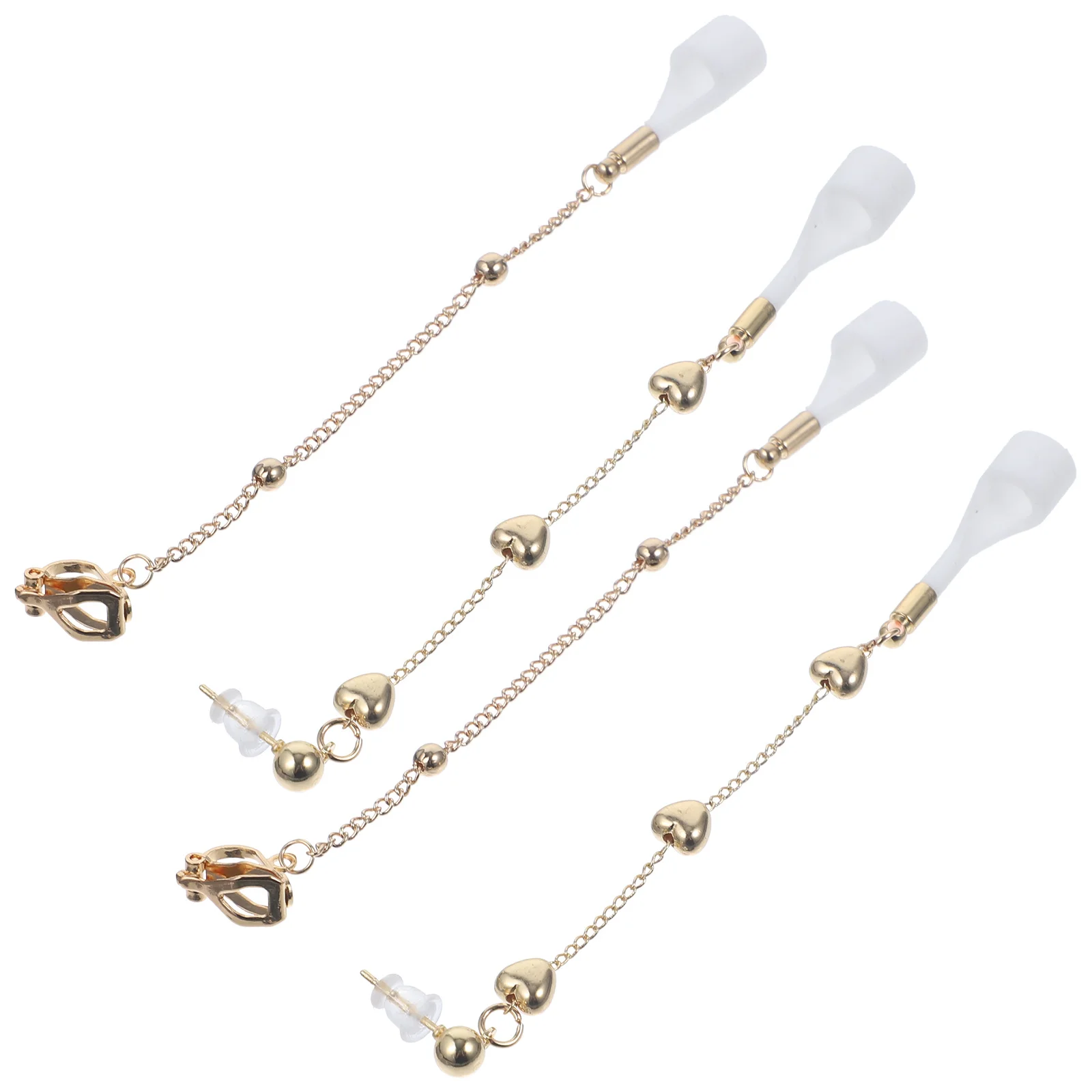 2Pairs Anti-Lost Earphone Chain Ear Clips Wireless Earphone Holder Chain Fashion Heart Design for Gym Office Running Camping
2Pairs Anti-Lost Earphone Chain Ear Clips Wireless Earphone Holder Chain Fashion Heart Design for Gym Office Running Camping