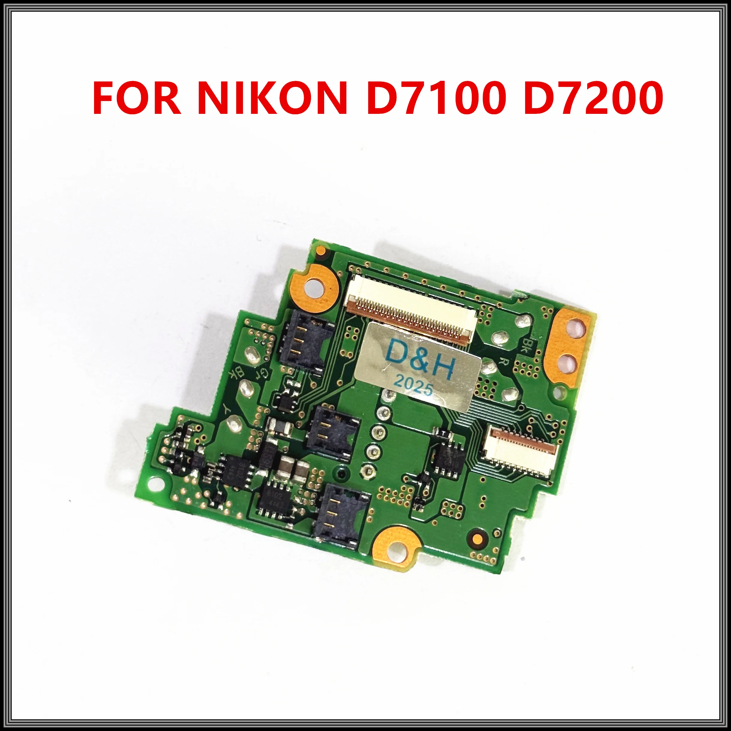 Оригинальная плата питания для Nikon D7100 D7200, верхняя плата драйвера DC/DC, печатная плата, запасная часть для камеры
Оригинальная плата питания для Nikon D7100 D7200, верхняя плата драйвера DC/DC, печатная плата, запасная часть для камеры