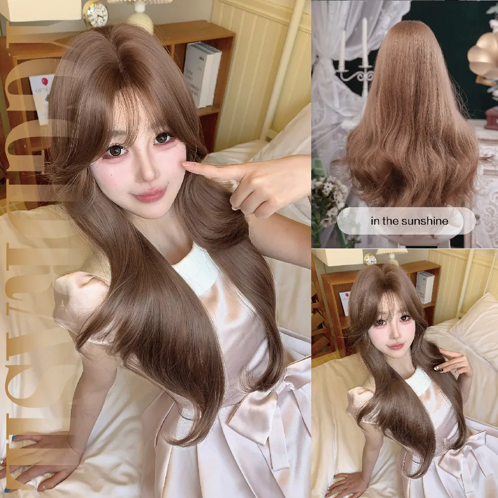 28Inch Amber Honey Kawaii Style Lace Front Synthetic Wigs Middle Part Long Natural Wavy Hair Wig For Women Party Heat Resistant
28Inch Amber Honey Kawaii Style Lace Front Synthetic Wigs Middle Part Long Natural Wavy Hair Wig For Women Party Heat Resistant