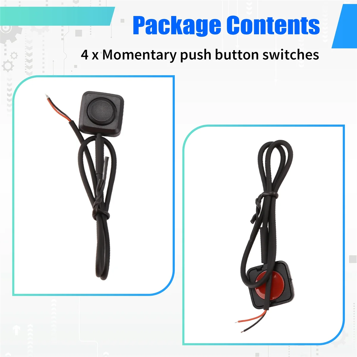 FLLF 4 Pcs Momentary Switch Momentary Push Button ON Off Switch 12V 24V Surface Mount Mini Button Switch
FLLF 4 Pcs Momentary Switch Momentary Push Button ON Off Switch 12V 24V Surface Mount Mini Button Switch