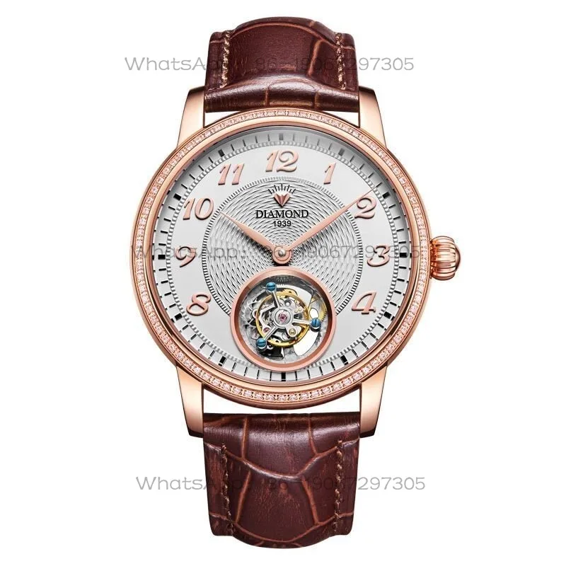 24-Hour Shipping Shanghai Diamond Tourbillon Automatic Mechanical Watch Business Couple Watch Men's and Women's Watches
24-Hour Shipping Shanghai Diamond Tourbillon Automatic Mechanical Watch Business Couple Watch Men's and Women's Watches