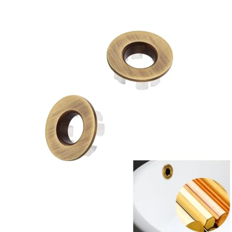 2 Pcs Sink Overflow Ring Brushed Nickel Bathroom Vanity Sink Overflow Cover Insert in Round Trim Cap Brass Material Kitchen Bat
2 Pcs Sink Overflow Ring Brushed Nickel Bathroom Vanity Sink Overflow Cover Insert in Round Trim Cap Brass Material Kitchen Bat