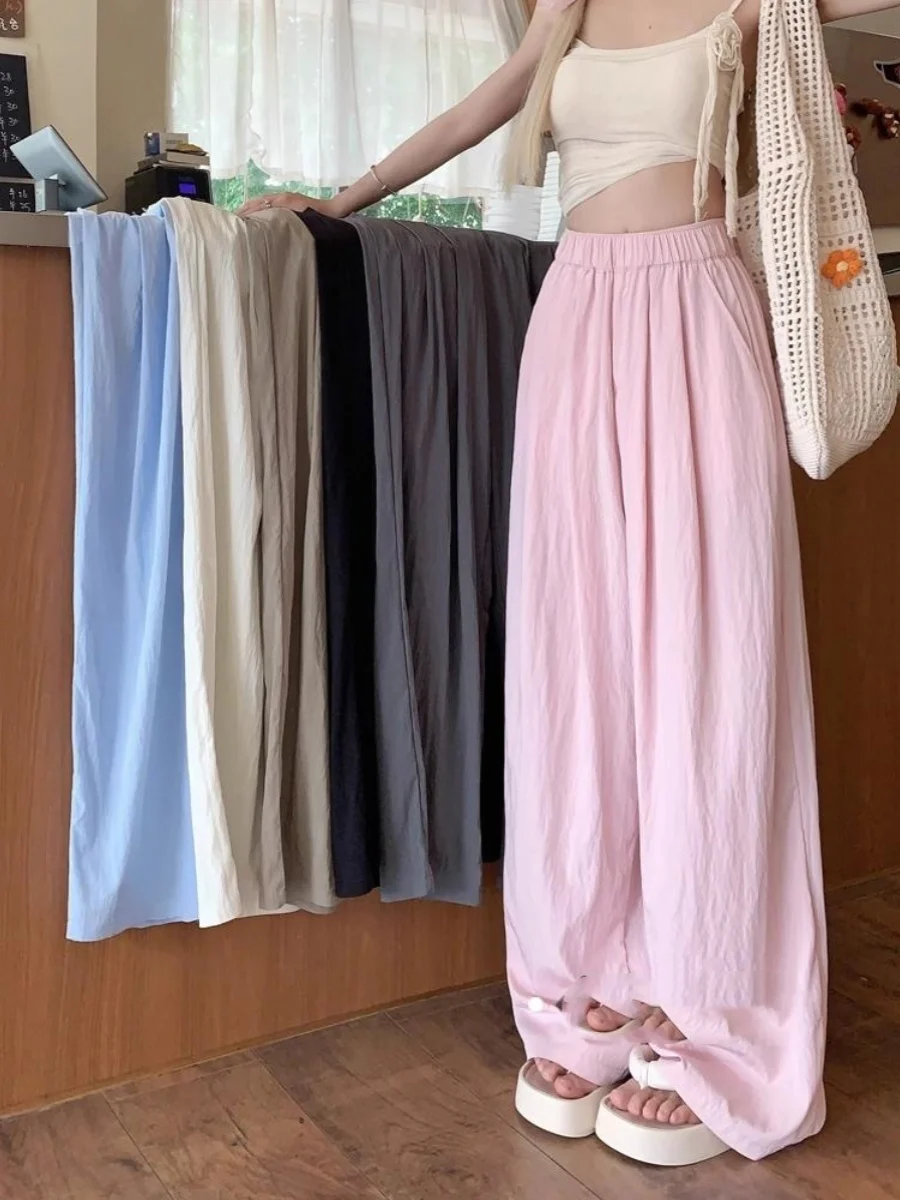 plus Size High Waist Wide Leg Pants Women's Summer Thin Loose Casual Floor Length Pants Shape Pear Shape Casual Style
plus Size High Waist Wide Leg Pants Women's Summer Thin Loose Casual Floor Length Pants Shape Pear Shape Casual Style