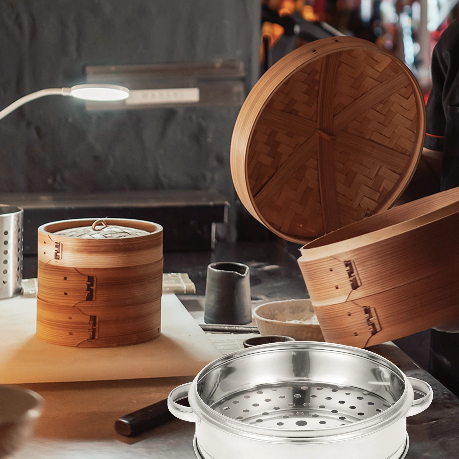 Stainless Steel Steaming Basket Kitchen Food Steamer Multi-Function Steam Grid For Buns Eggs Fish Rice Corn Kitchen
Stainless Steel Steaming Basket Kitchen Food Steamer Multi-Function Steam Grid For Buns Eggs Fish Rice Corn Kitchen