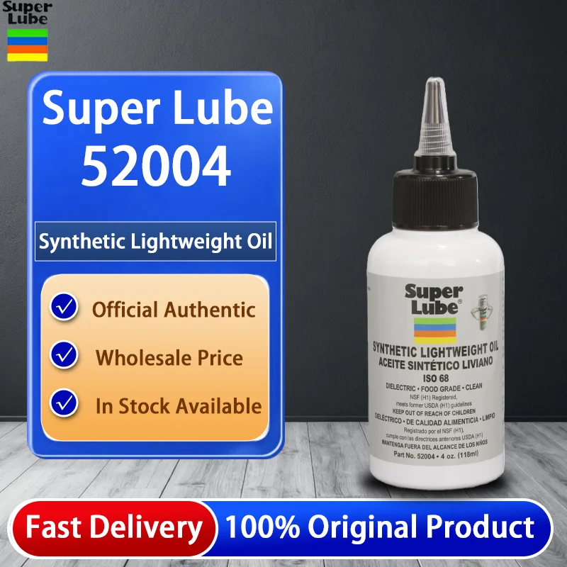 118ML Bottle Super Lube 52004 Multi-Use Synthetic Lightweight Oil New Packaging for Vacuum Pump Oil Food Processing Equipment
118ML Bottle Super Lube 52004 Multi-Use Synthetic Lightweight Oil New Packaging for Vacuum Pump Oil Food Processing Equipment